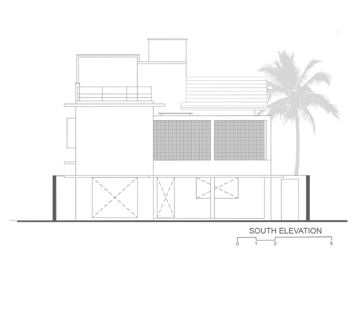 Elevation 4 of Meadows House by VSP Architects