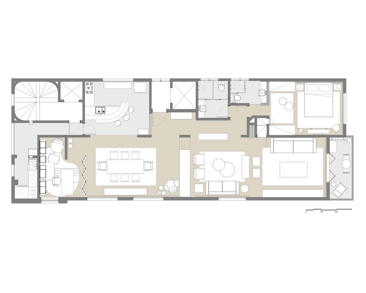 Plan of Will’s Home by StudioVA Architects