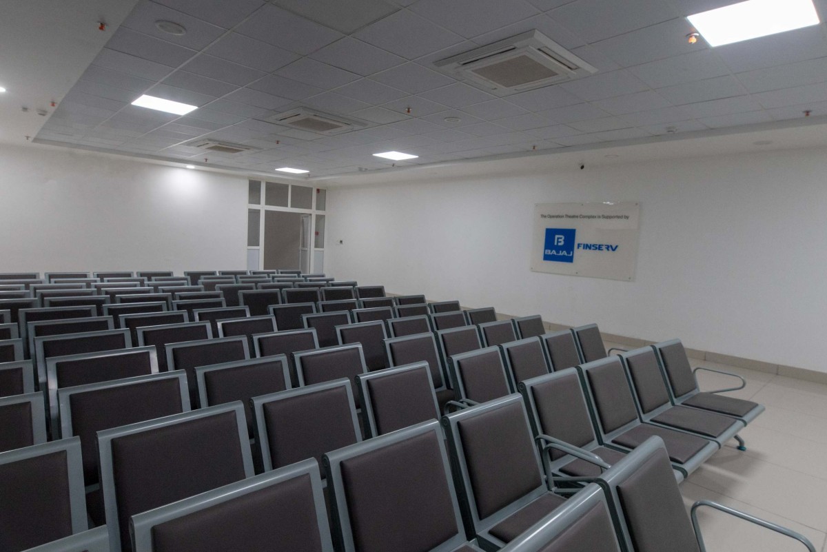 Waiting Area of Akhand Jyoti Eye Hospital Centre of Excellence by BuiltX Sustainable Design & Construction