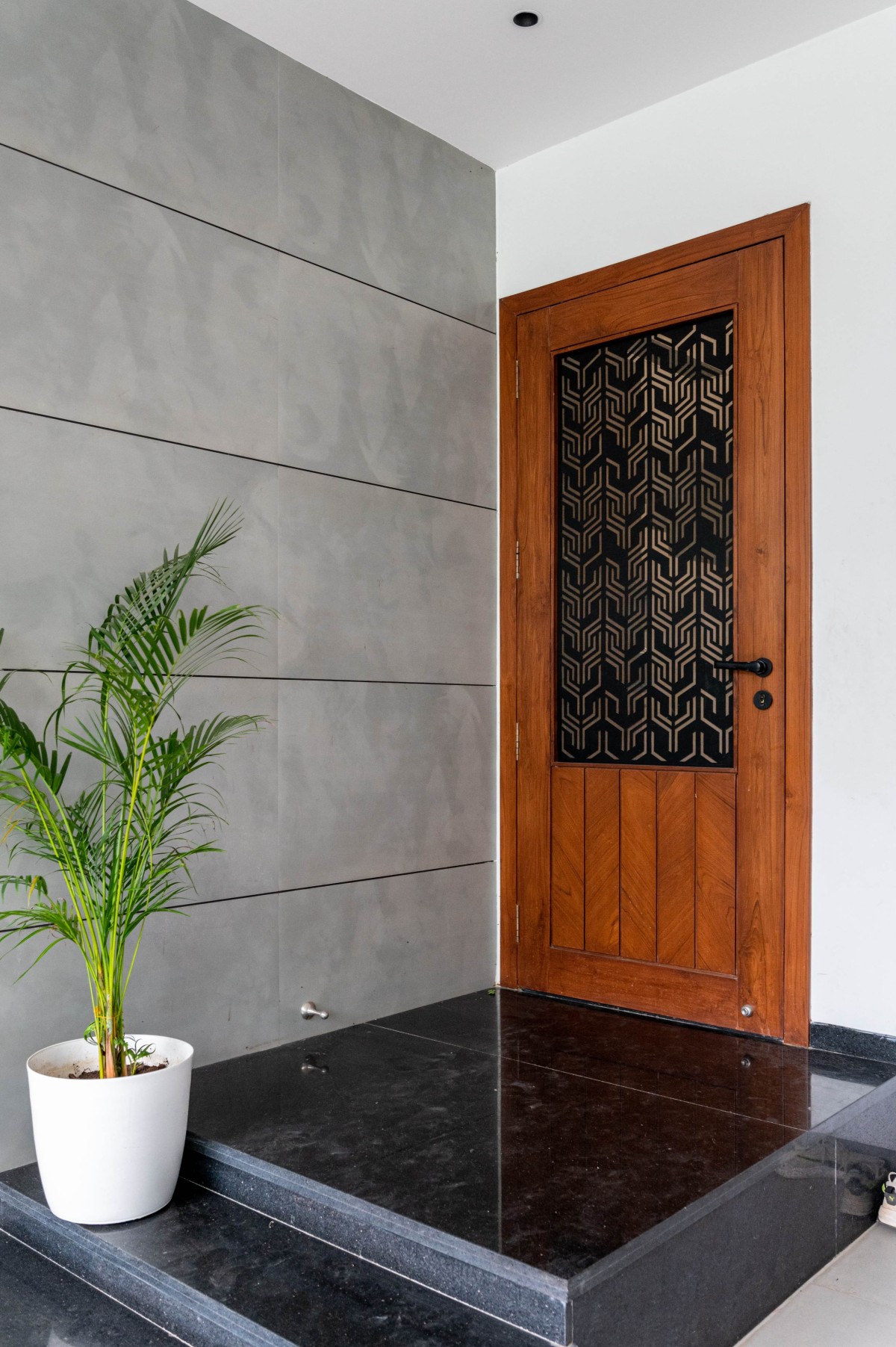 Entrance of The Screen House by Mohit Jain & Architects