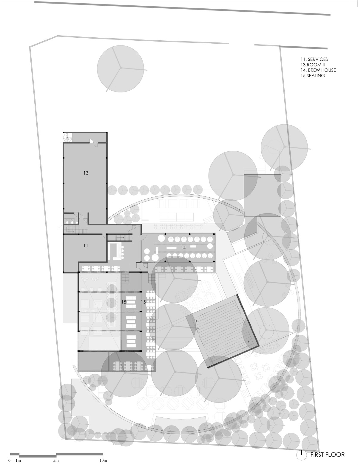 First Floor Plan of Zero40 by 23 Degrees Design Shift