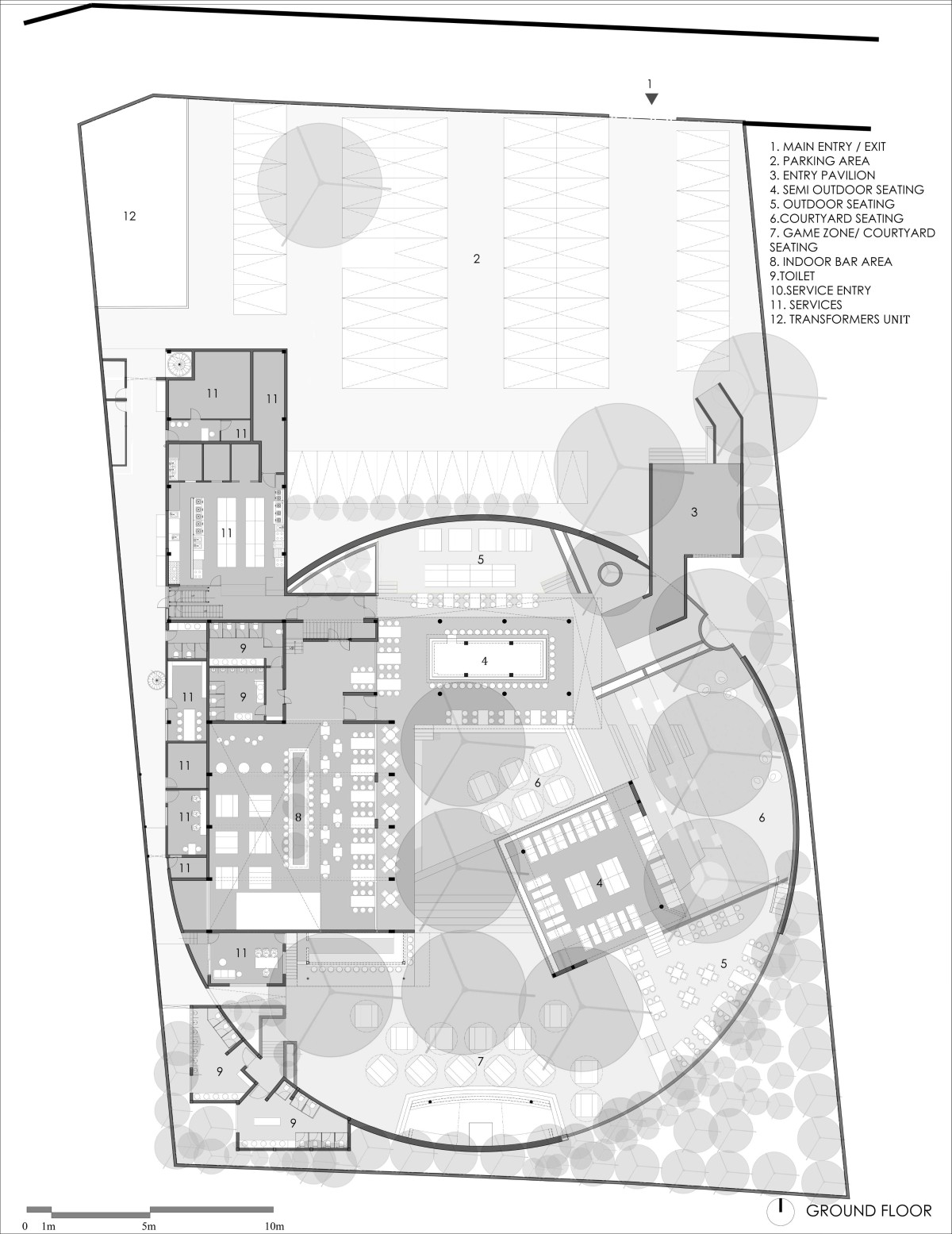 Ground Floor Plan of Zero40 by 23 Degrees Design Shift