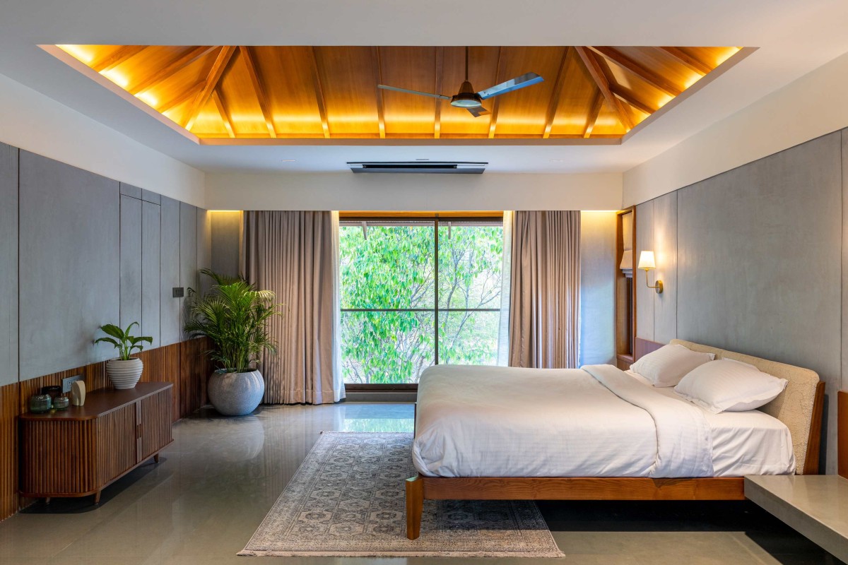 Master Bedroom of Sacred Forest Villa by Spacemote