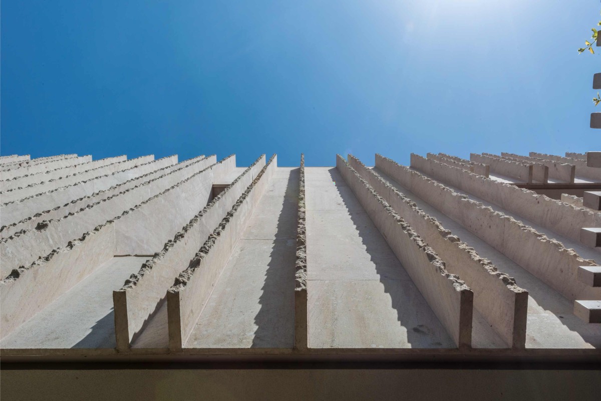 Detailed shot facade of The House Of Secret Gardens by SPASM Design Architects