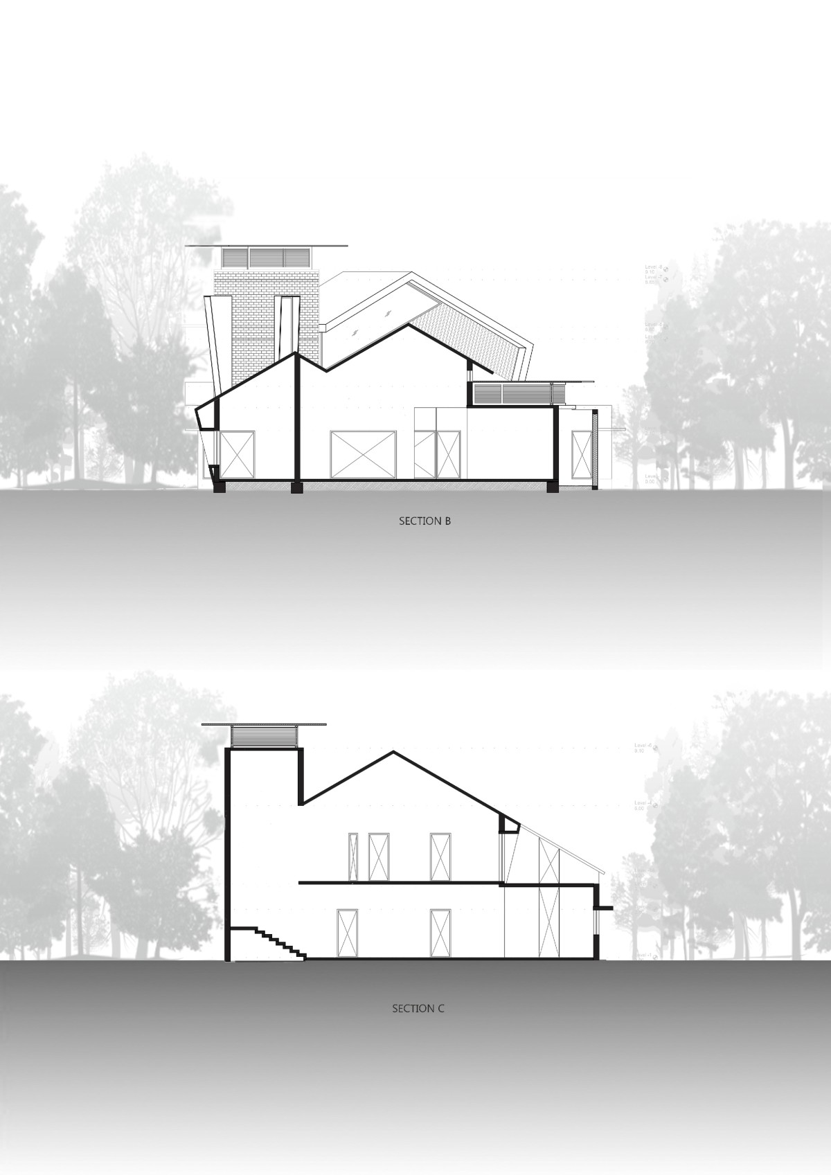 Elevation and Section of Crest by Is Design Spot