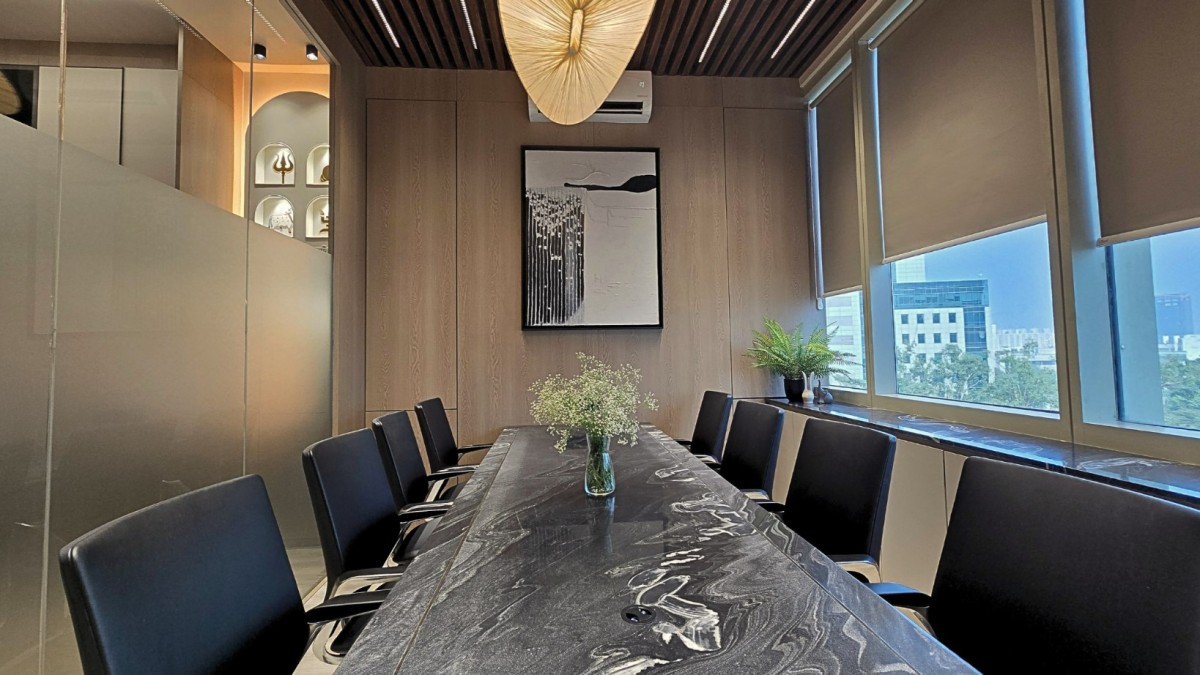 Conference room of Private Office by Kaizen Interior Design Studio