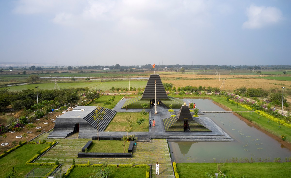 Aerial view of Temple of Steps by Sameep Padora & Associates