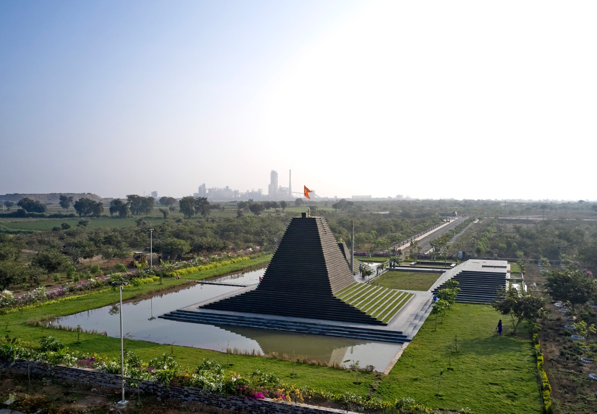 Aerial view of Temple of Steps by Sameep Padora & Associates