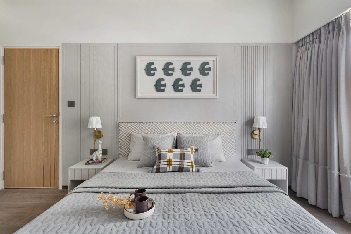 Master Bedroom of The Patel's Residence by a studio