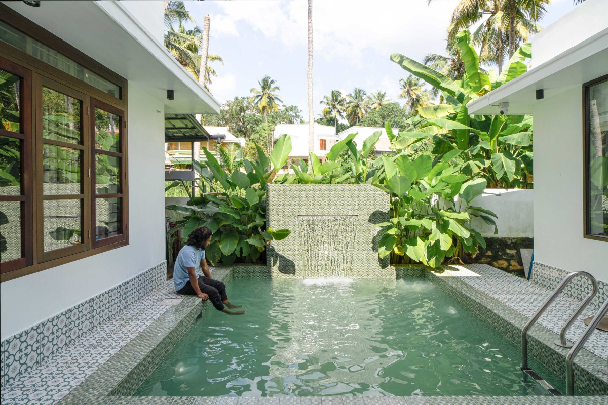 Pool view of Ikebana Residence by Mayaa Studio