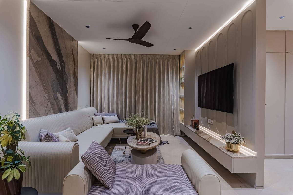 Living room of Ratan House by Anarchment Studio