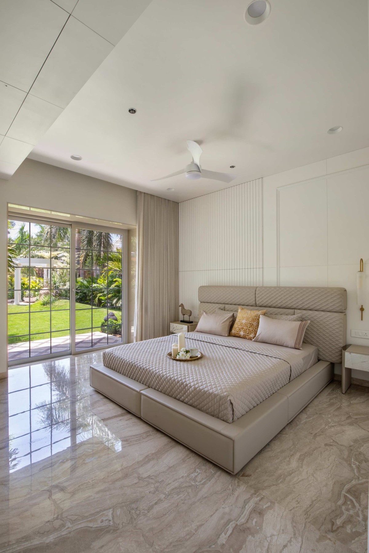 Guest Bedroom of The Classic Dwelling by K.N. Associates