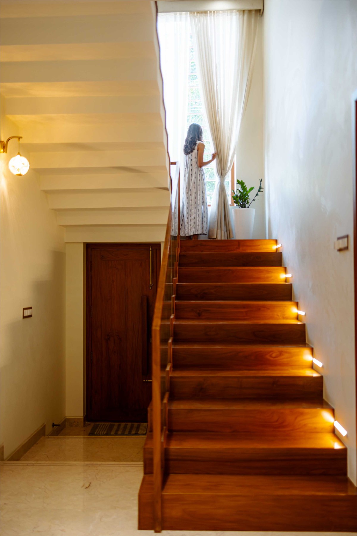 Staircase of Neha's Residence by Hestia DS LLP