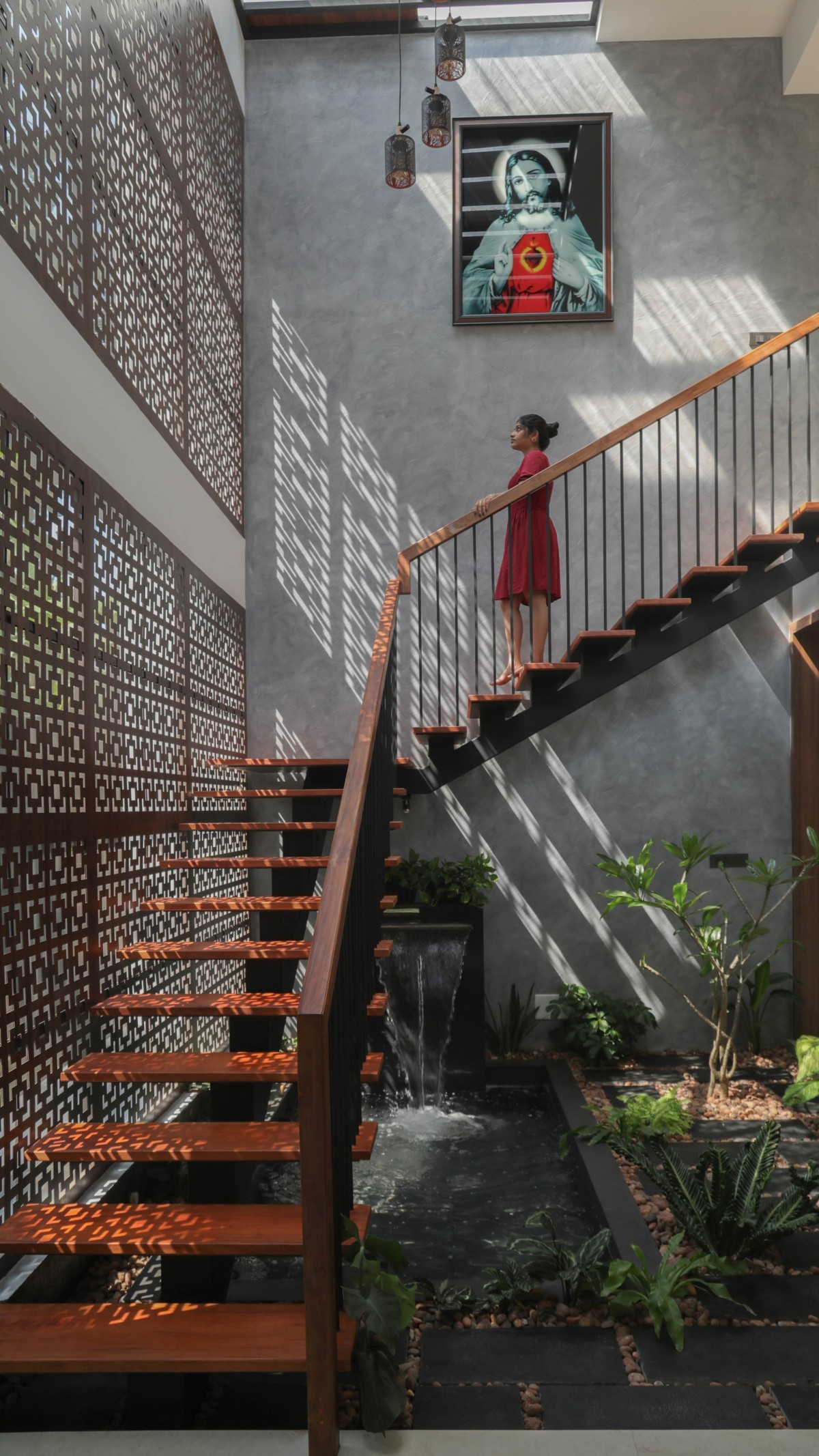 Staircase of The Silhouette House by Hatch n’ Thatch Design Studio