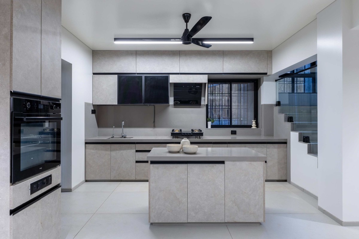 Kitchen of Steel Haven by Lahoti and Associates