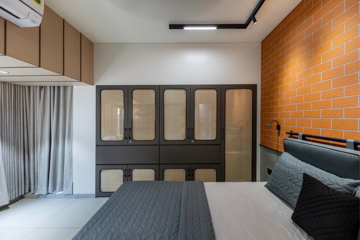 Master Bedroom of Steel Haven by Lahoti and Associates