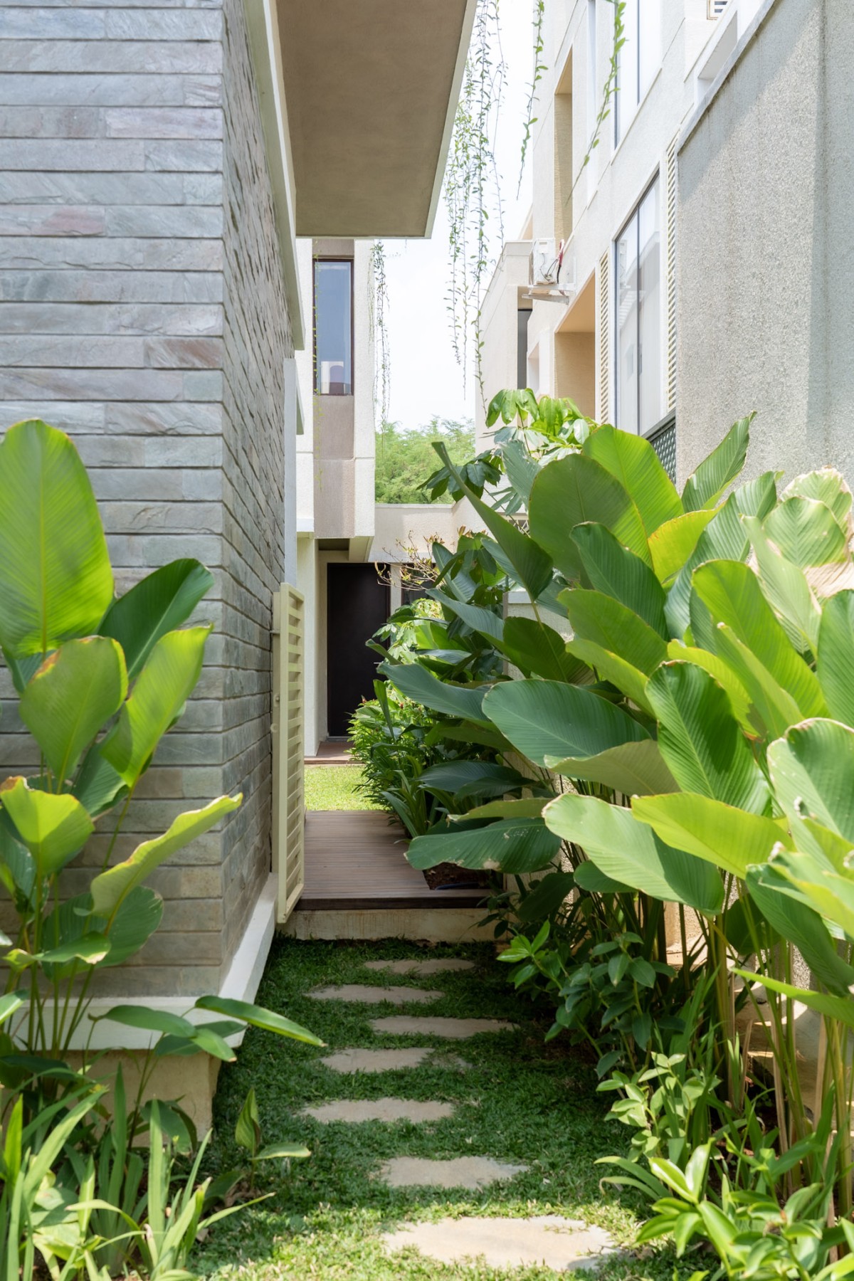 Courtyard Walkway of Timeless Hues by Cohere - The Design Atelier