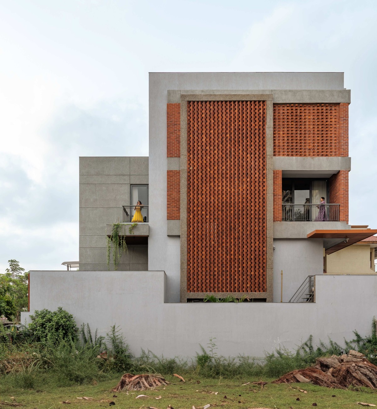 Right side elevation of Leelamrut by Design Team Architects