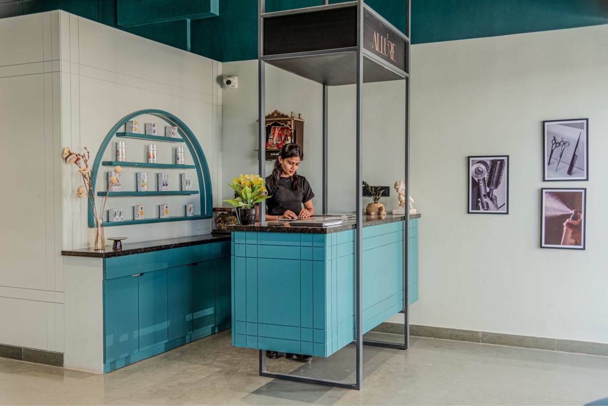 Reception Area of Allure Salon by Sawai Design Studio
