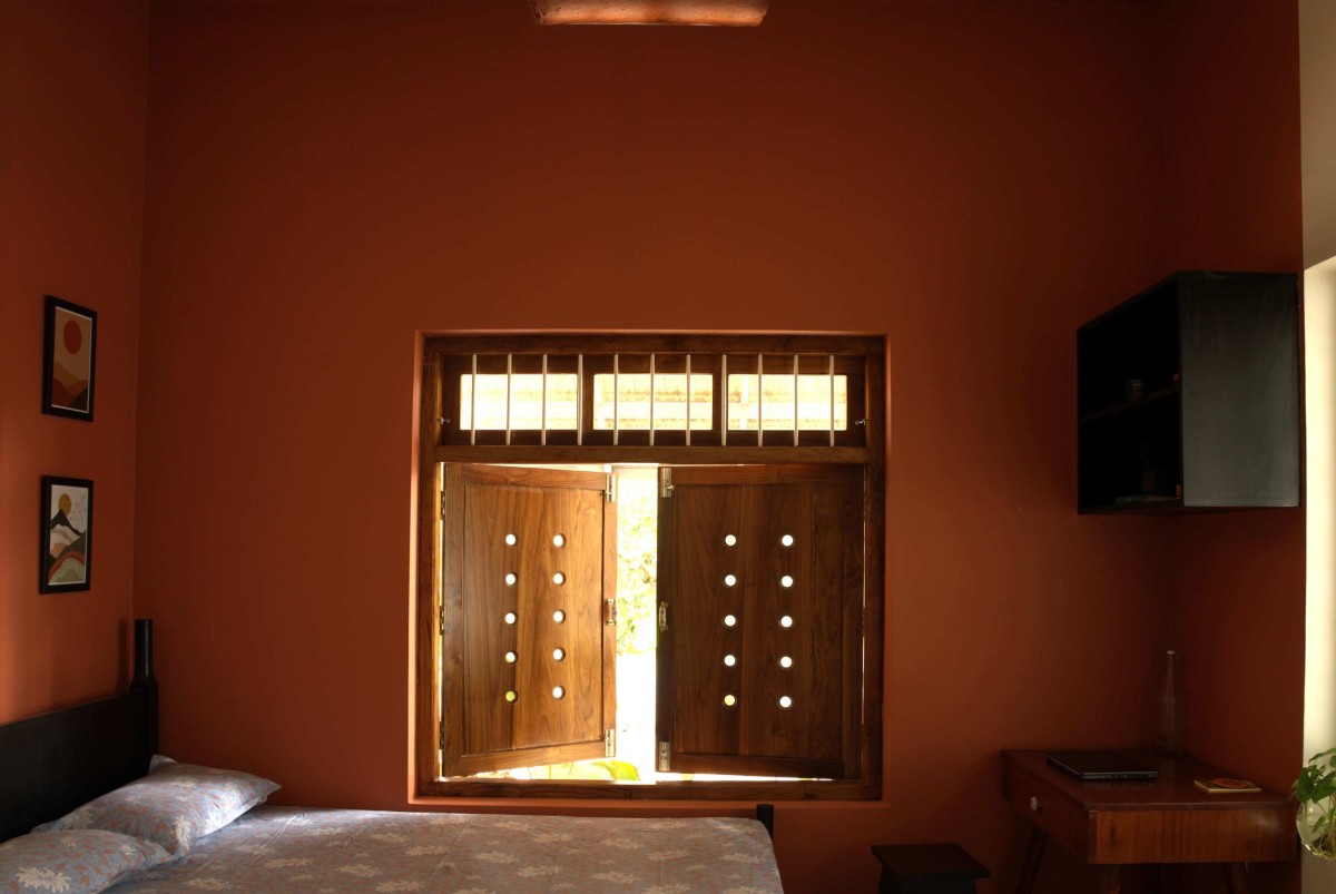 Bedroom of Kanjirakol House by Space Narratives