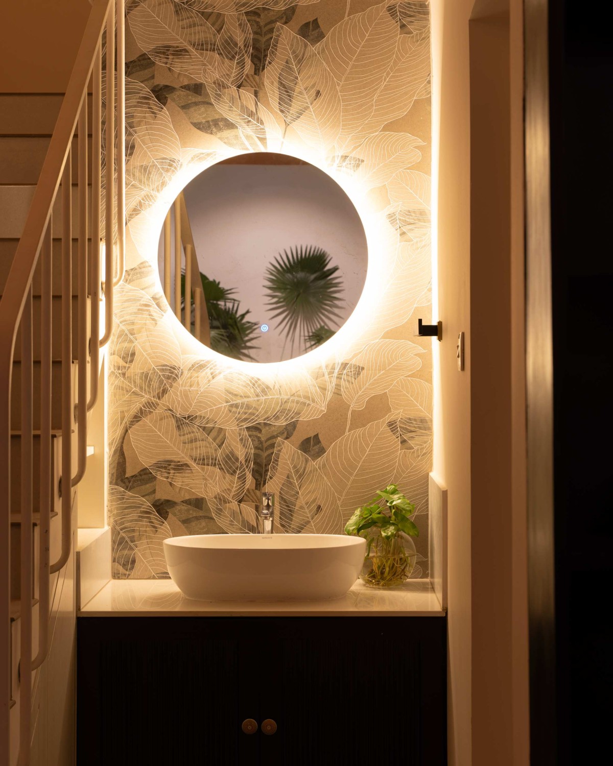 Wash area of Kanjirakol House by Space Narratives