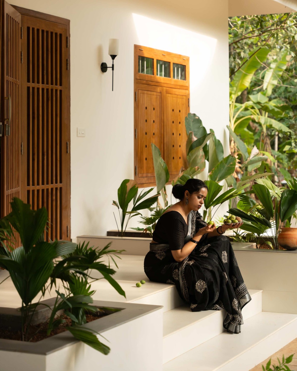 Verandah of Kanjirakol House by Space Narratives