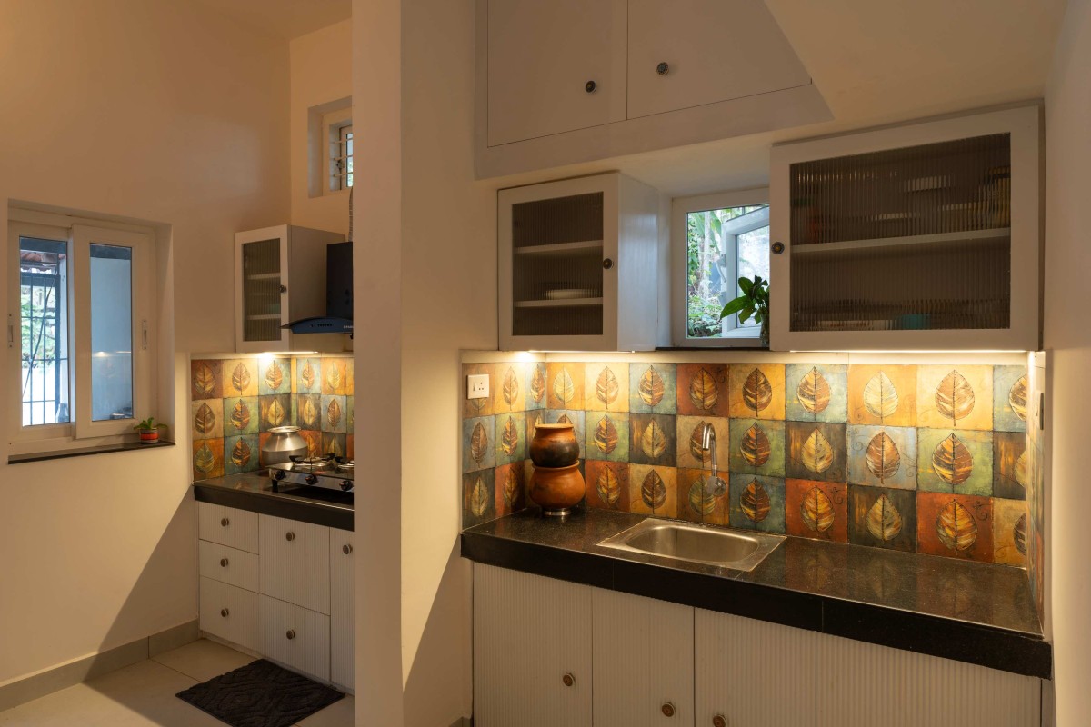 Kitchen of Kanjirakol House by Space Narratives
