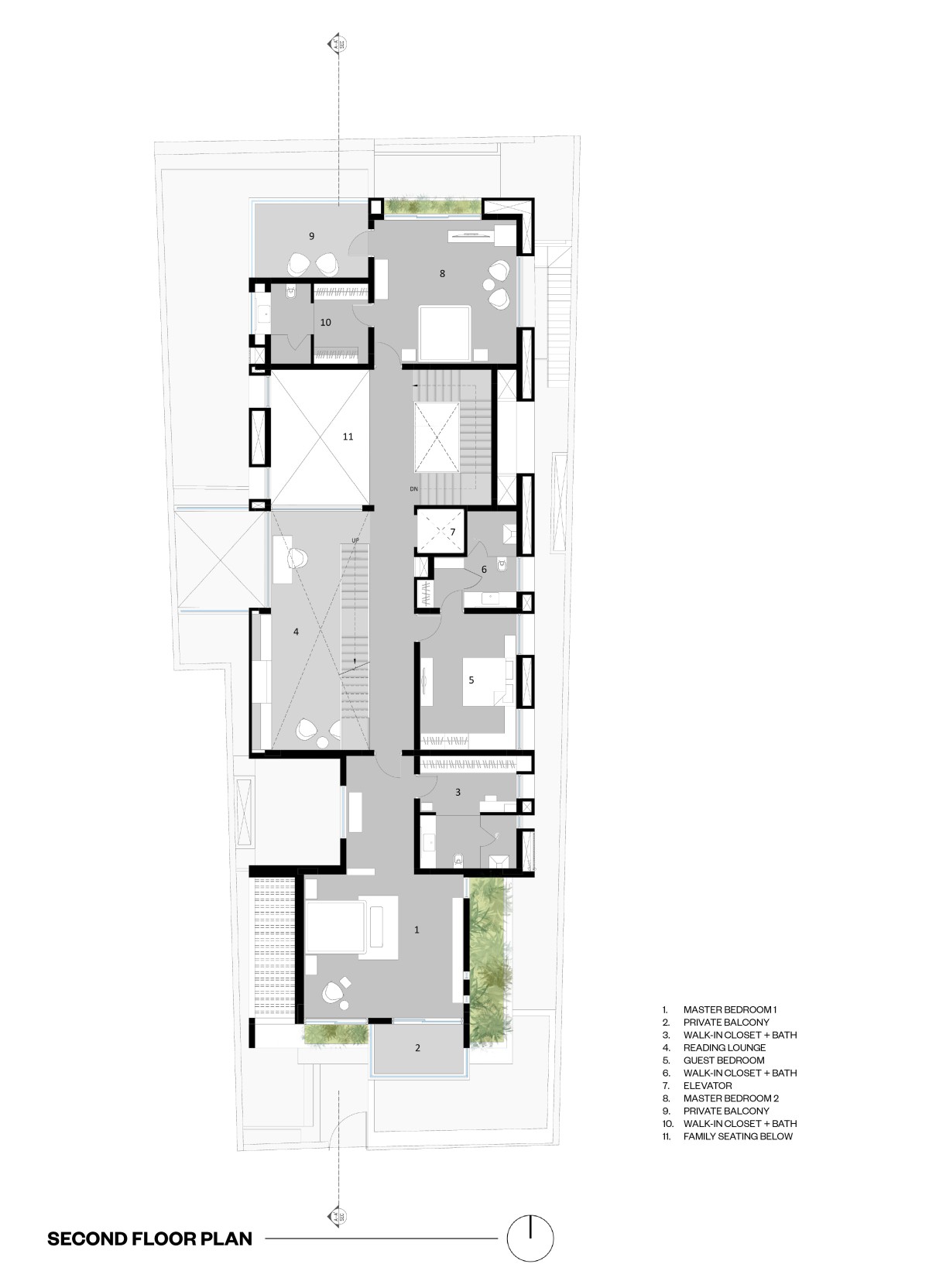 Second Floor Plan of Prakashalay by Associated Architects (i) Pvt. Ltd.