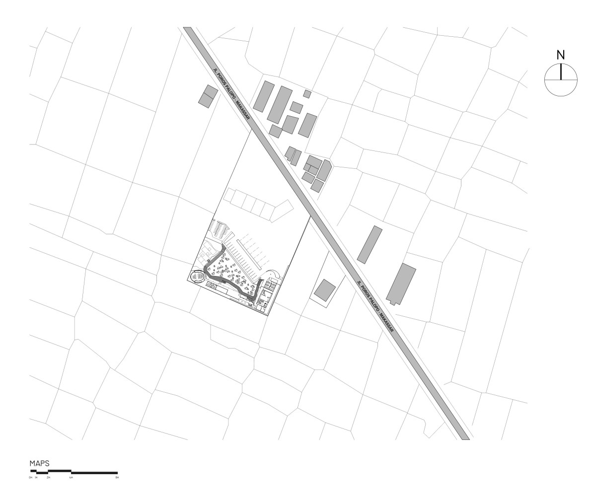 Site Plan of PADI Rest Area by MIV Architects