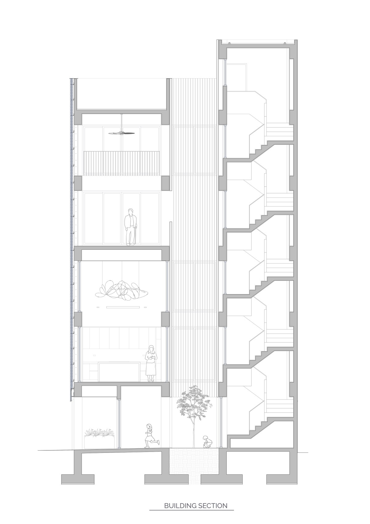 Section of The Veil House by Paperfarm Inc