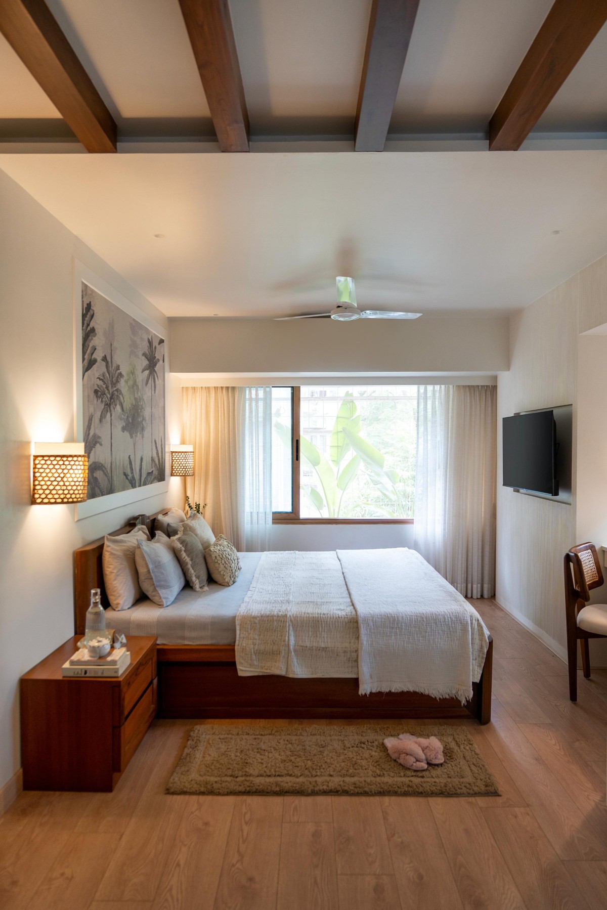 Bedroom of Maison Blanche by Oris Architects