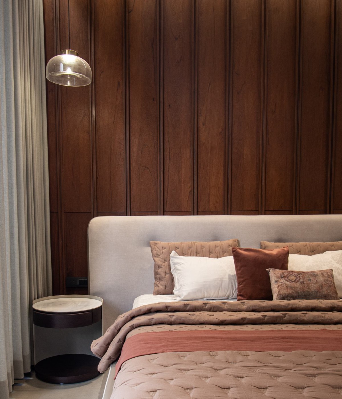 Parents Bedroom of J.P. House by Utsav Patel Architects