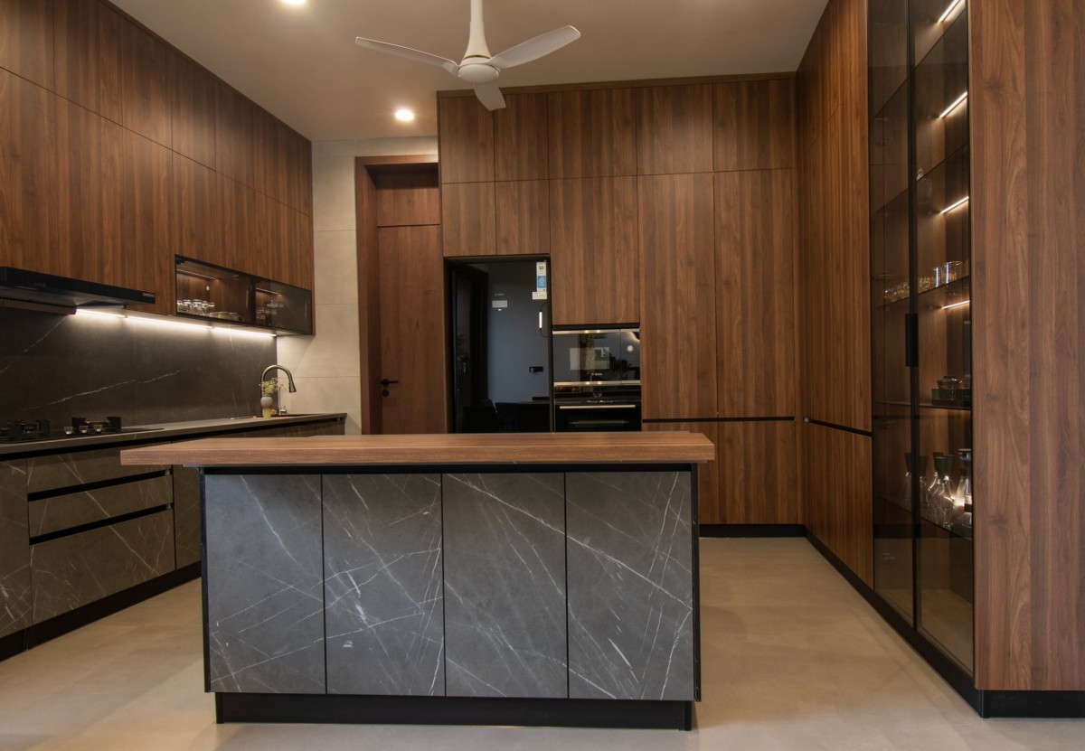 Kitchen of J.P. House by Utsav Patel Architects