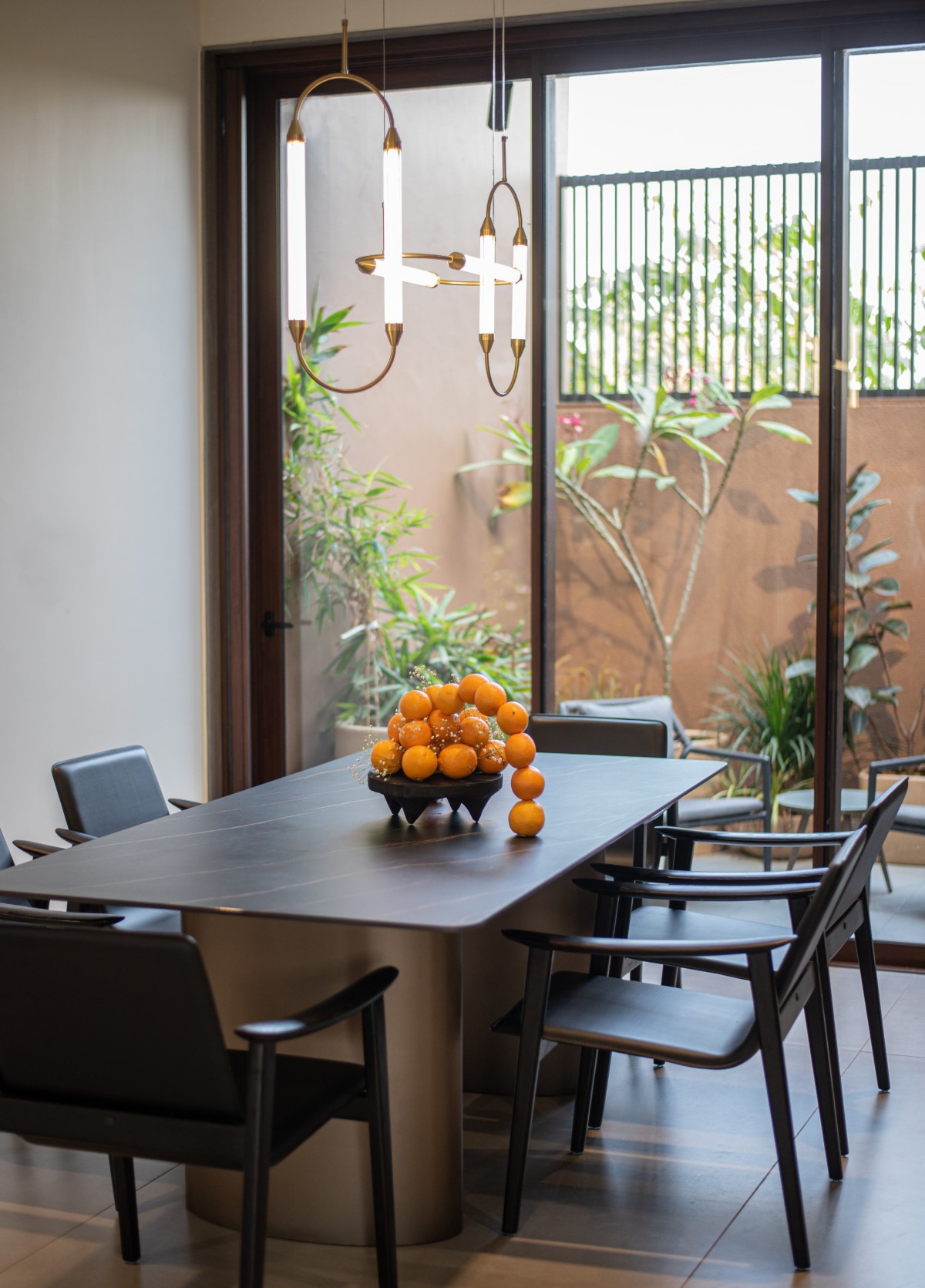 Dining of J.P. House by Utsav Patel Architects