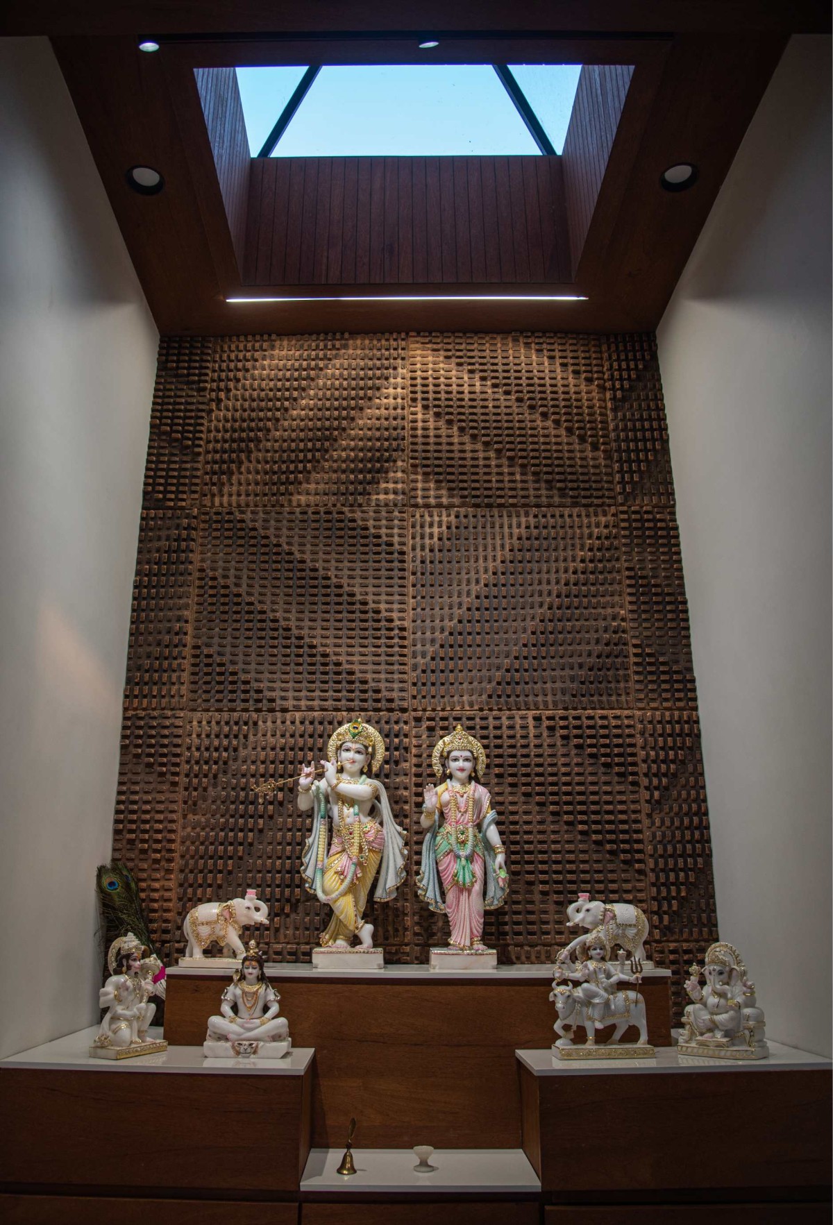 Pooja Mandir of J.P. House by Utsav Patel Architects