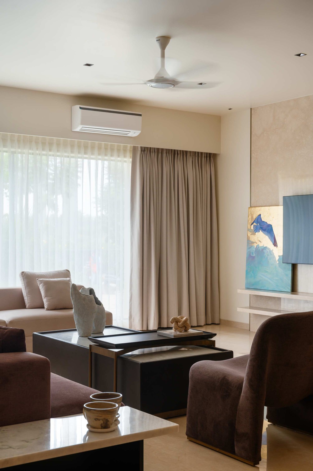 Ground Floor Formal Living Area of Swarnabhoomi Villa by Art of Space