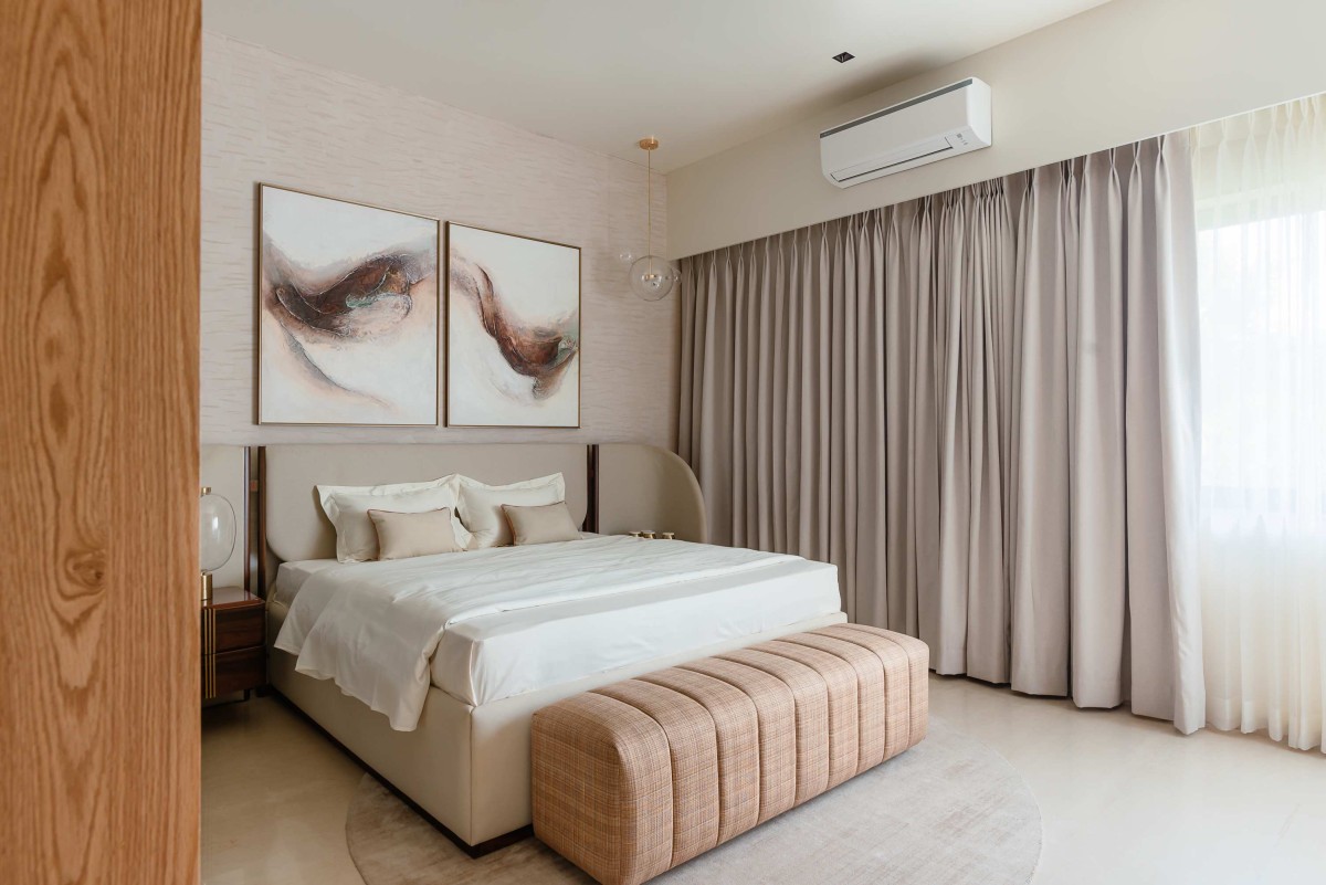 Ground Floor Master Bedroom of Swarnabhoomi Villa by Art of Space