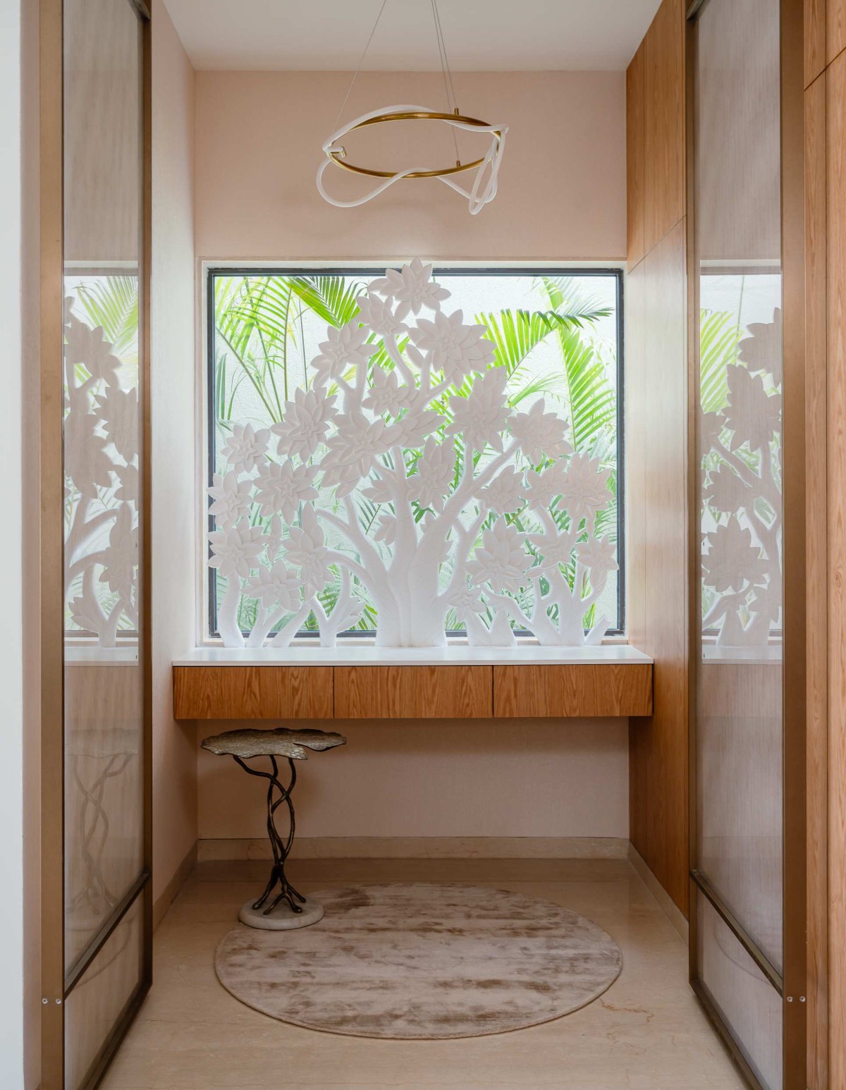 Ground Floor Pooja Area of Swarnabhoomi Villa by Art of Space