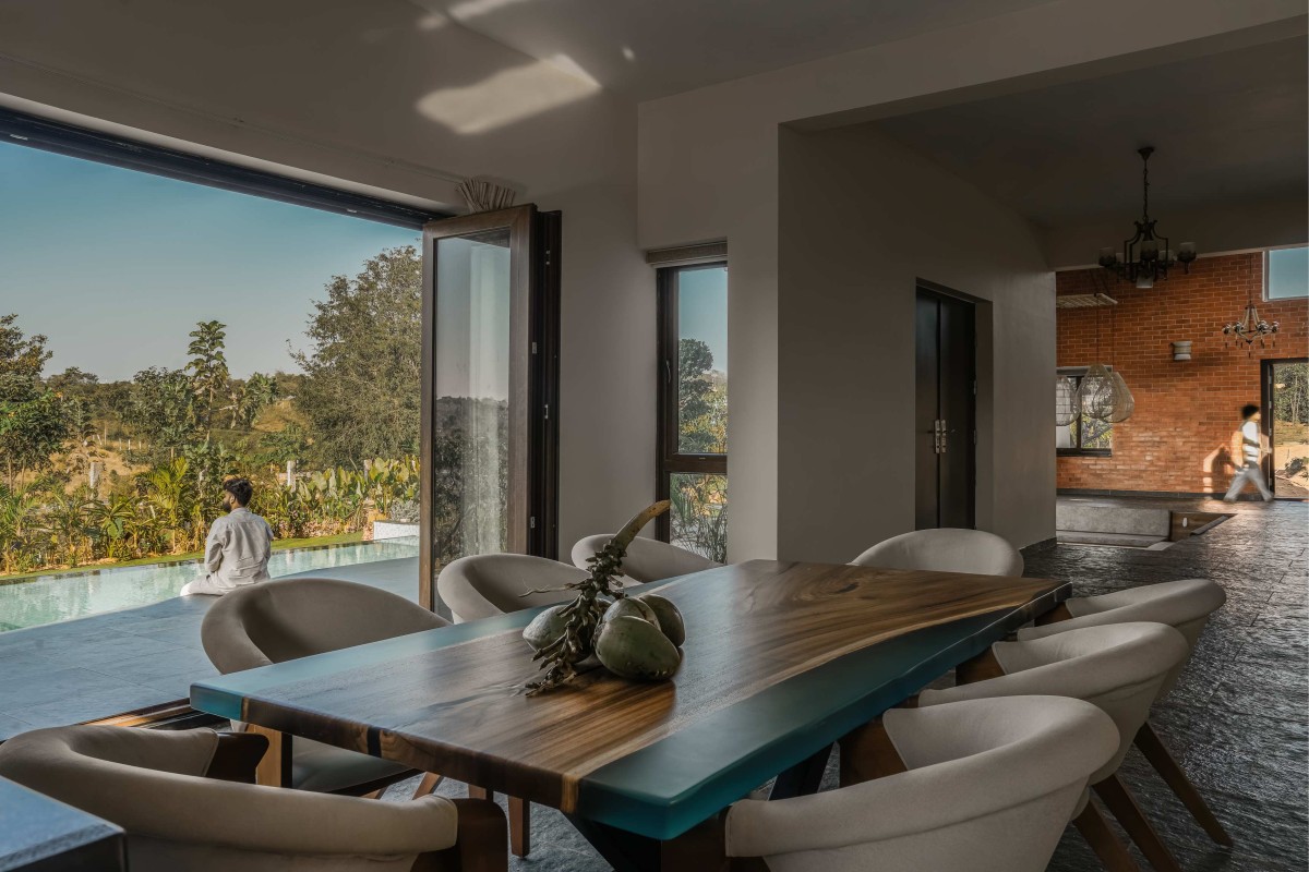 Dining of Ishavas by HabitArt Architecture Studio