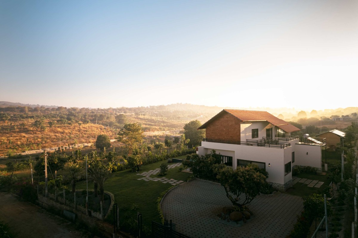 Aerial view of Ishavas by HabitArt Architecture Studio